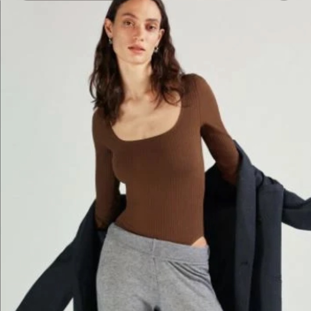 Zara ribbed cotton bodysuit